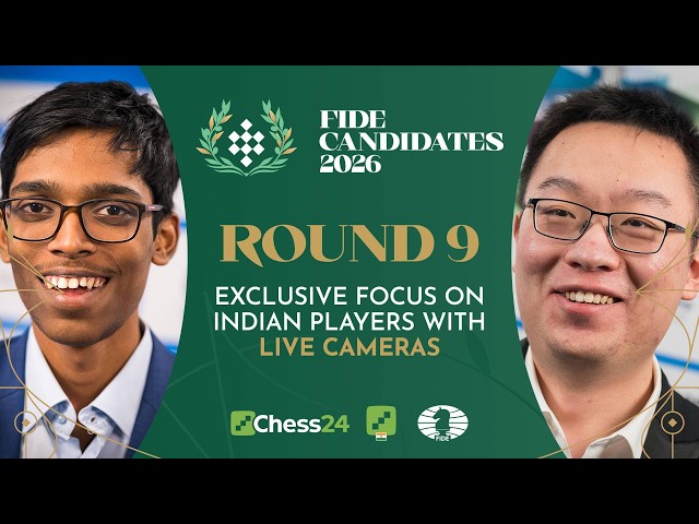 FIDE Candidates Round 9 | Pragg, Divya, Vaishali in action | Vertical Stream