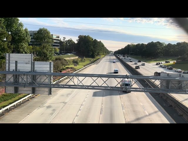 Trump motorcade northbound on GA 400