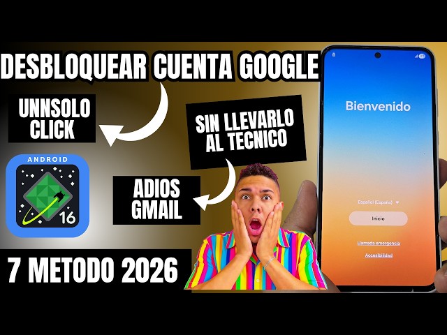 Eliminar cuenta de google samsung android 16 frp bypass Account Google Unlock Remove 2026