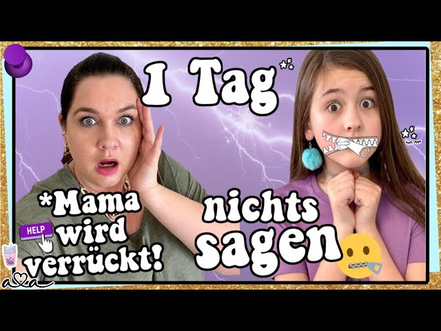 SAY NOTHING for 1 day challenge! Can Ava make it and will her mom freak out!? 💜 All Ava