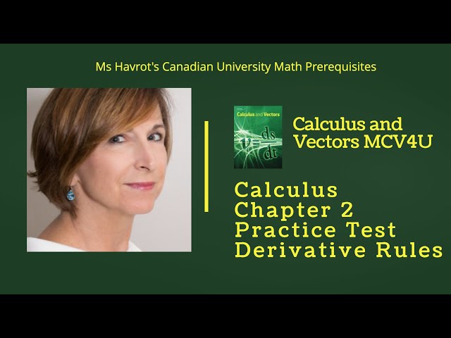 Calculus Chapter 2 Practice Test