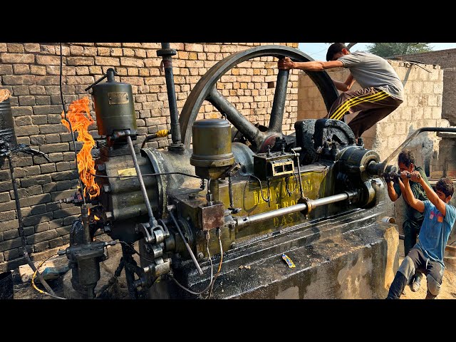 We Repaired and run the 1930 Ruston Engine