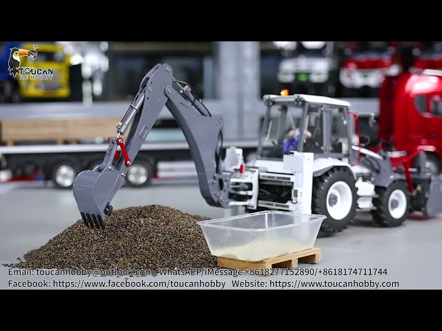 LESU AOUE BL71 1/14 HYDRAULIC RC BACKHOE LOADER EXCAVATOR IN ACTION – MUST SEE!