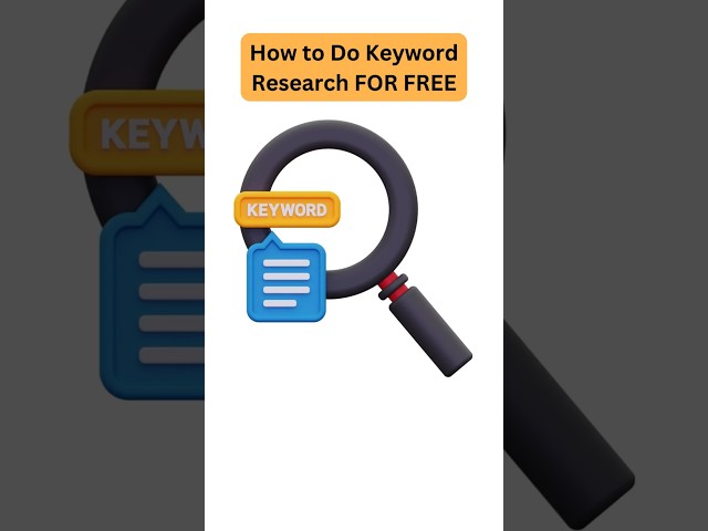 How to Do Keyword Research FOR FREE #youtube #keywords #keywordresearch #Technow