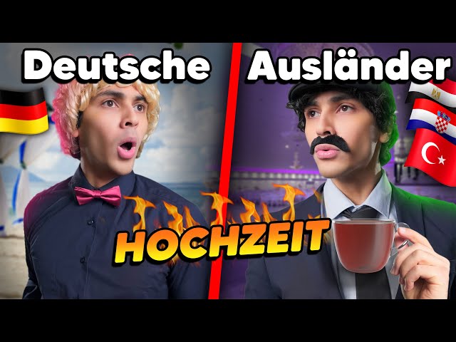 Deutsche vs Ausländer auf einer HOCHZEIT 😳😂 |  Mohi__07