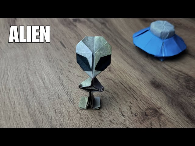 Origami Alien 👽 Tutorial | Fold a Crazy Alien Design (Riki Saito)