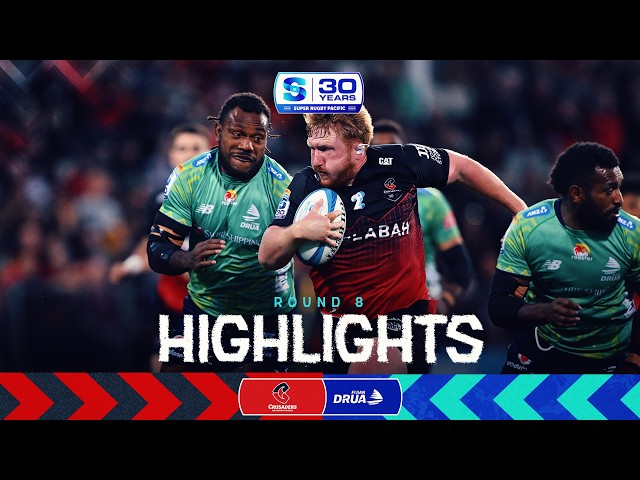 CRUSADERS v FIJIAN DRUA | Rd 8 Highlights | Super Rugby Pacific 2026