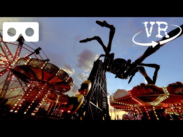 Virtual Reality scary Roller Coaster: Horror 4k video for VR viewer like Quest 3S or VR Box