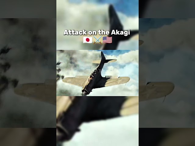 Battle of midway 🇯🇵⚔️🇺🇲 - Attack on the Akagi || #ww2 #battle #aviation #navy #history