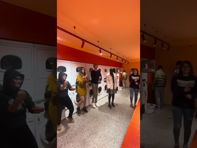 Dancing in the Scape laundry room