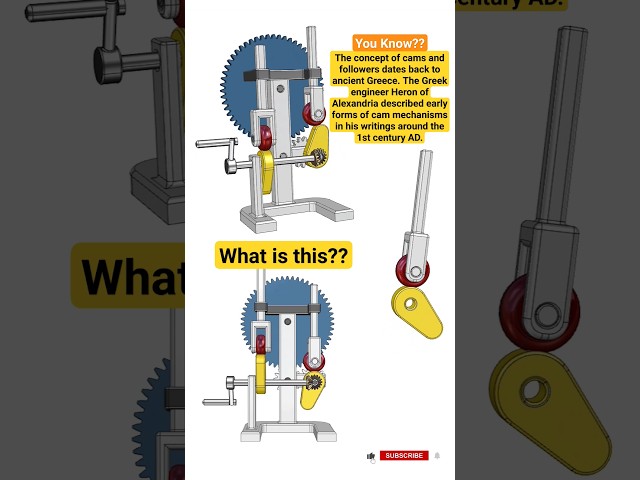 Amazing Cam Follower Mechanism: Watch It in Action! #mechanism  #engineering  #3ddesign