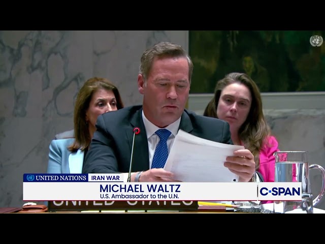 U.N. Ambassador Michael Waltz full remarks at Strait of Hormuz hearing