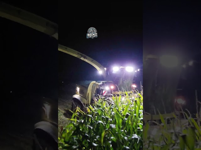 Maishäckseln bei Nacht😎🌽