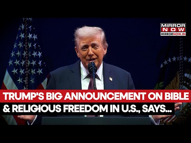 Trump Makes Big Announcement On Bible, Religious Freedom In US| Vows To Protect Student Prayers