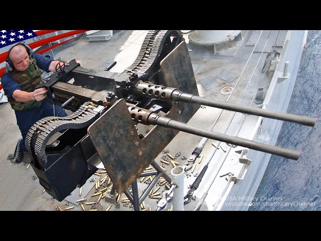 Super Powerful Twin Mount Machine Gun: .50 cal M2 & M240 - 超強力な2連装ヘビー･マシンガン ブローニングM2 & M240機関銃