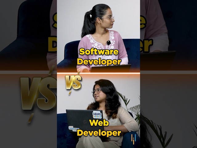 🔥 Software Developer vs. Web Developer: Which One Are You? | Simplilearn #shorts