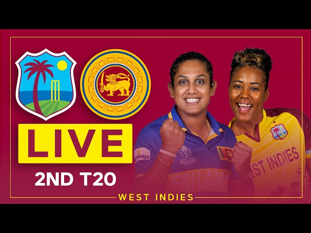 🔴 LIVE | West Indies v Sri Lanka | 2nd T20