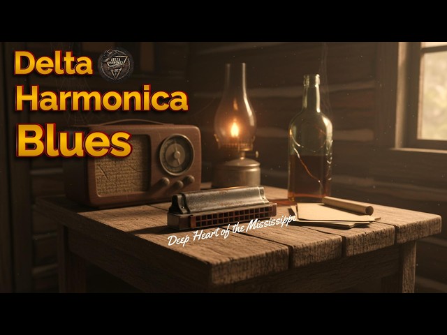 🔴 LIVE Harmonica Desert Blues | Acoustic Soul Journey – Deep for night, work, and relaxation
