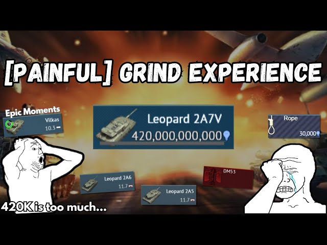 The BEST Tank in Game GRIND EXPERIENCE!🔥| Incredibly DIFFICULT grind (420K exp💀) | Epic Moments!💥