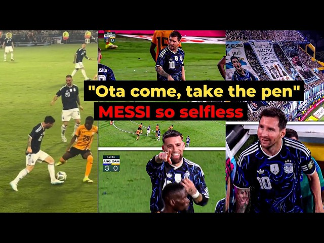 Messi Lets Otamendi Take the Penalty 🇦🇷 | A Selfless Moment in His Final Argentina Dance 🐐✨