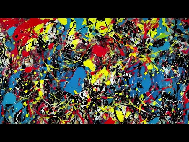 Jackson Pollock Style  Art | Classical Music | Screensaver For TV
