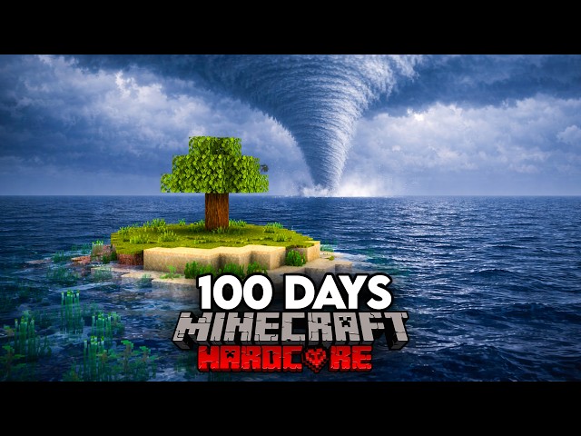 I Survived 100 Days on an Island with New Realistic Weather in Minecraft Hardcore 1.21.1