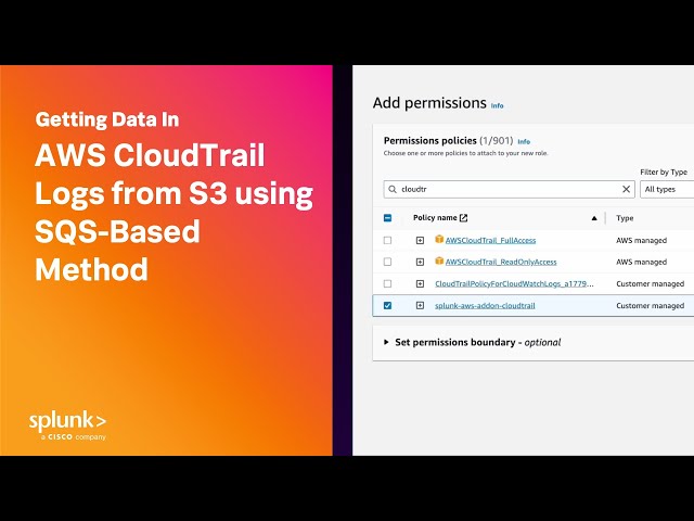 GDI: AWS CloudTrail Logs from S3 using SQS-Based Method