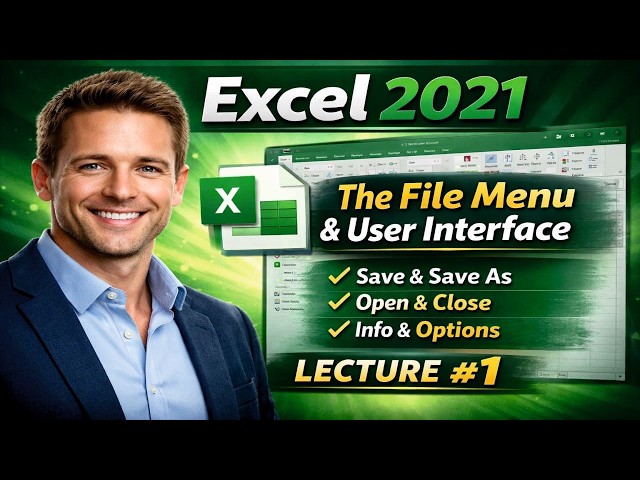 Microsoft Excel Full Course Lecture 1 | Excel Basics for Beginners | Excel Tutorial 2021