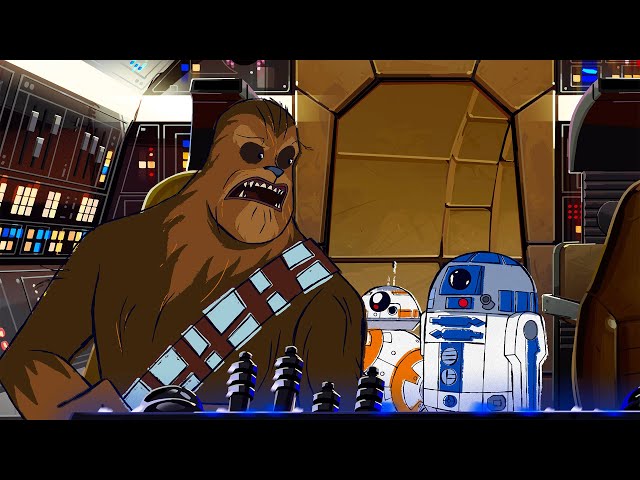 Droid Diaries: Helping Chewbacca Save The Millennium Falcon! | GoNoodle ⁨@StarWarsKids⁩
