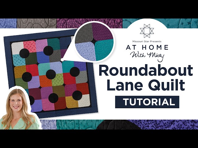 Easy To Make Modern Quilt | Roundabout Lane Quilt - At Home With Misty