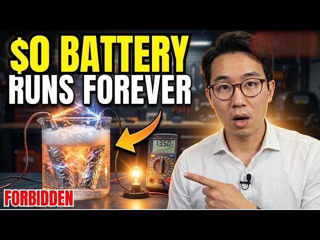 Baking Soda + Aluminum Foil = Free Electricity — The 1748 Battery They Made Illegal