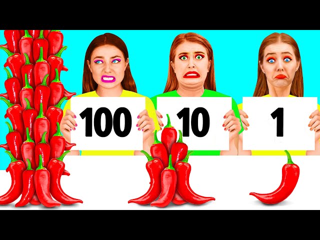 100 Layers of Food Challenge | Funny Kitchen War by TeenTeam Challenge