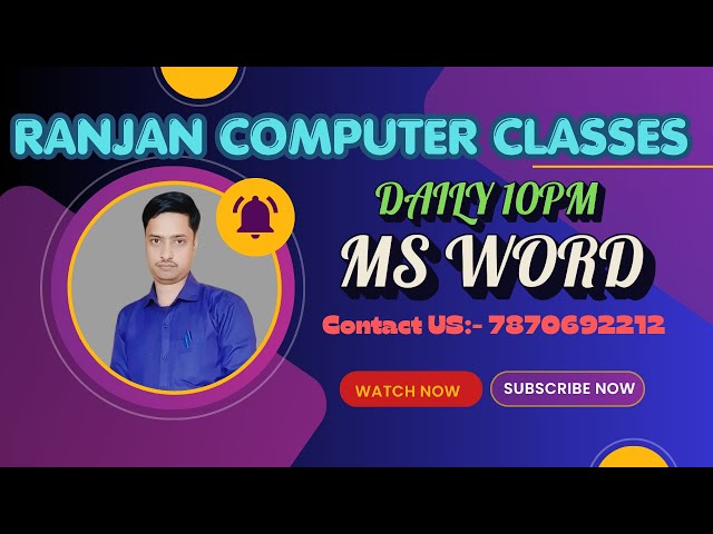 MS WORD TUTORIAL PART 2