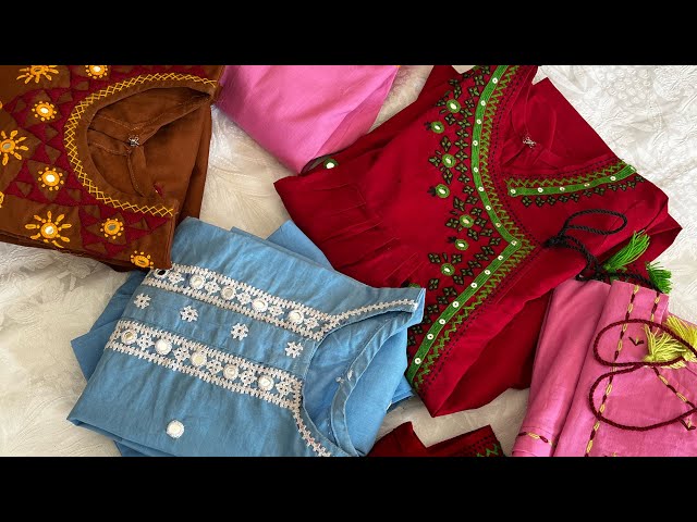 Most Beautiful Hand Embroidered Latest New Designs for EID || Sindhi Hand Embroidery design