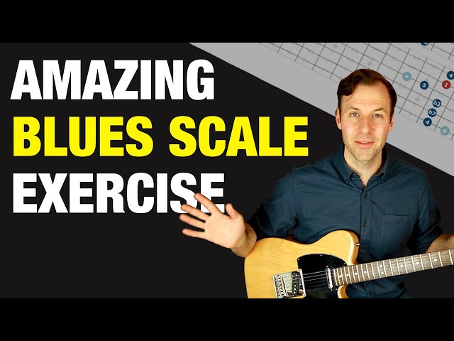 BLUES SCALE Guitar Positions - How to play all 5 shapes