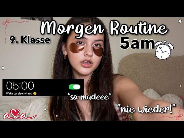 I get up at 5 AM to be productive *MORNING ROUTINE* back to school ౨ৎ Ava