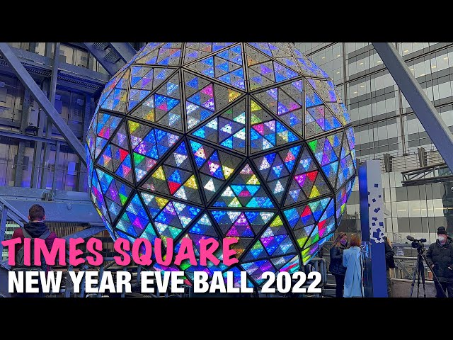 ⁴ᴷ Times Square NEW YEARS EVE 2022 Ball Test at One Times Square 🎊
