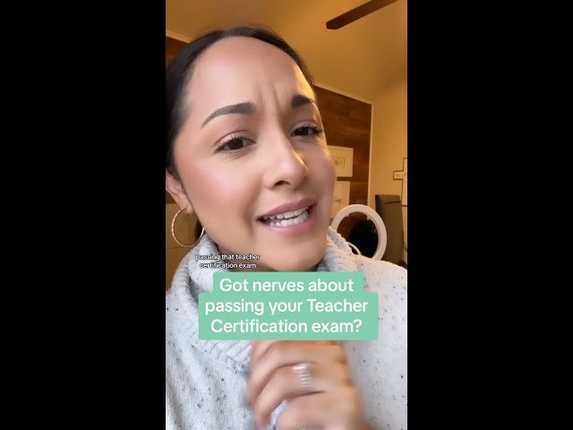 How to pass your teacher certification exam with 240