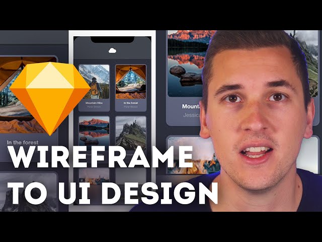 Wireframe to UI Design in Sketch!