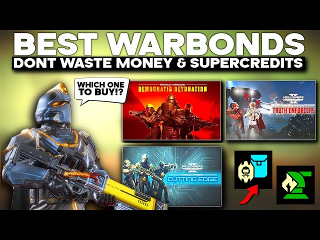 Helldivers 2 TOP 5 BEST WARBONDS YOU SHOULD BUY FIRST - BEST WEAPONS & STRATAGEMS, save supercredits
