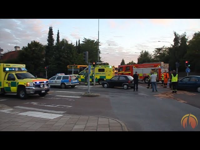 Trafikolycka i korsningen Luthagsesplanaden / Tiundagatan