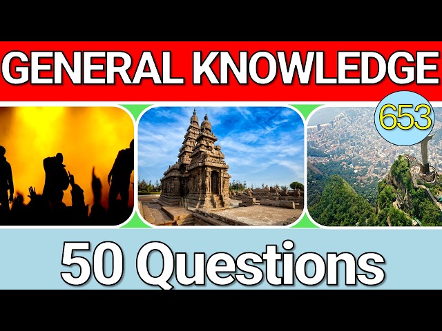 Educational General Knowledge Quiz Trivia 621 📚💡| Can You Answer All 50 Questions Correctly? 2026