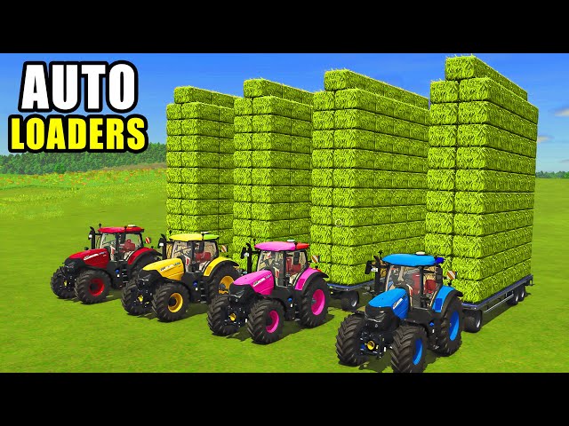 WORK WITH COLOR! AUTO LOADER TRAILERS vs CRAZY HAY BALING & AMAZING CAPACITY! Farming Simulator 25