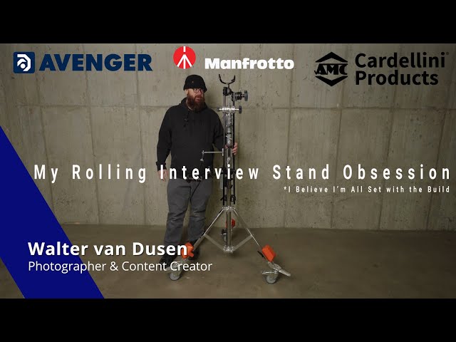 My Rolling Interview Stand Obsession | Avenger Grip - Manfrotto - Cardellini