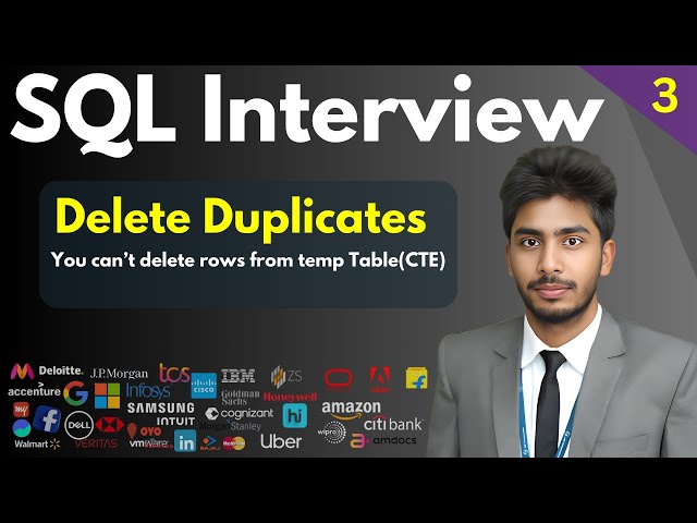 3) SQL Interview Preparation | SQL Interview Question and Answer | SQL Practice Questions