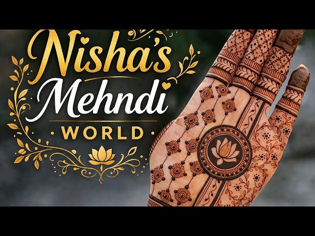 Beautiful Front Hand Mehndi Design 🌸 | Full Hand Mehndi Design | Nisha's Mehndi World #mrhndi