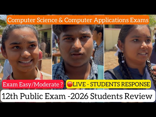 12th Public Computer Science Exam Student Review|Both CS & CA | What Next ? After 12th? Dineshprabhu