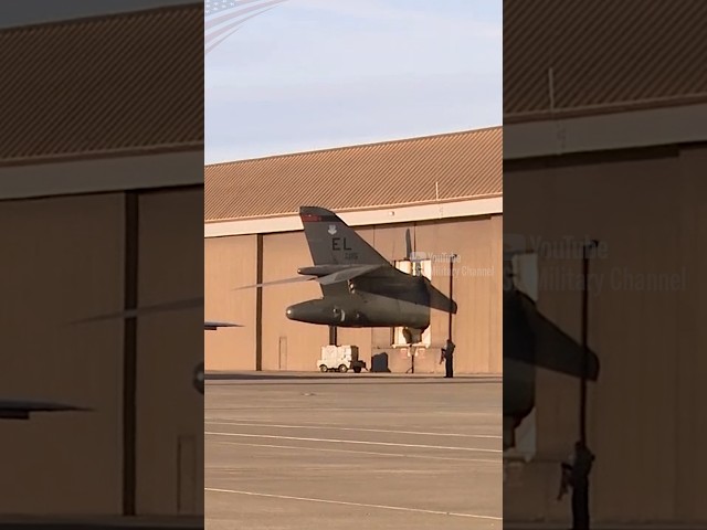 US Gigantic Bombers with Tails Sticking Out of Hangars #military