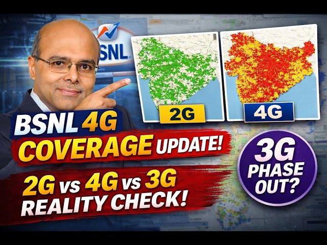 BSNL 4G Coverage Map Finally Updated! State-wise Reality Check (2G vs 4G vs 3G)