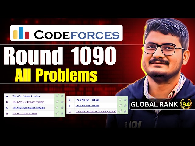 Codeforces Round 1090 Solution | ABCDEFG